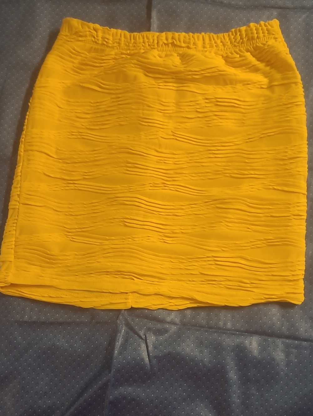Roommates Bright Yellow Ruched Mini Skirt